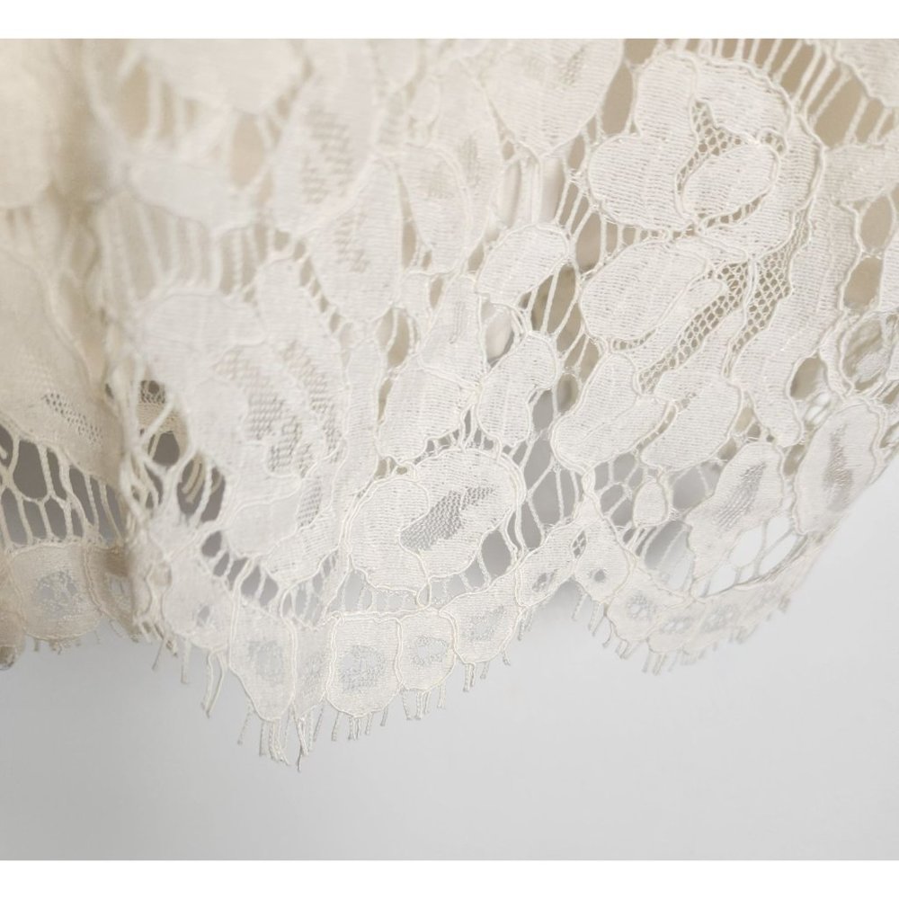 Lauren Ralph Lauren Women's Sz. 14 Winter Cream Lace Long Sleeve Shift Dress NWT - Picture 7 of 7